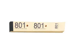 Bloc vestiaire piqué elve 3 coupons perforés détachables numérotés 1/1000 30x200mm 50 feuillets coloris jaune