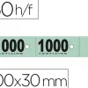 Bloc vestiaire piqué elve 3 coupons perforés détachables numérotés 1/1000 30x200mm 50 feuillets coloris vert