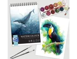 Bloc watercolour oxford art 210x297 reliure integrale 10 feuilles 300g