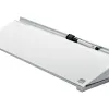 Bloc-notes de bureau nobo magnetique + 1 en verre blanc mini-marqueur effaçable a sec avec effaceur sur le capuchon