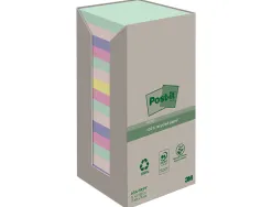 Bloc-notes post-it 16 blocs x 100 feuilles 76x76mm coloris assorties