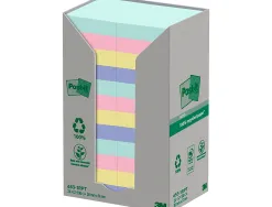 Bloc-notes post-it 24 blocs x 100 feuilles 38x51mm coloris assorties