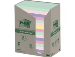 Bloc-notes post-it 16 blocs x 100 feuilles 76x127mm coloris assorties