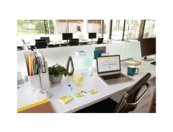 Bloc-notes post-it 654 76x76mm 100f/bloc repositionnables coloris jaune 7100290160