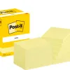 Bloc-notes post-it 657 102x76mm repositionnables coloris jaune 7100290168