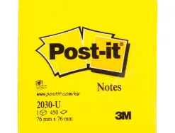 Bloc-notes post-it cube 76x76mm 450f repositionnables coloris light énergie