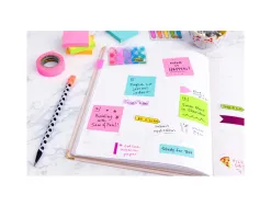 Bloc-notes post-it cube 76x76mm 450f repositionnables coloris énergie intense 2028-np