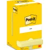 Bloc-notes post-it cube 76x76mm 450f repositionnables coloris jaune 636-b