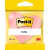 Bloc-notes post-it fantaisie forme coeur 225f repositionnables coloris rose assortis