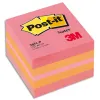 Bloc-notes post-it minis 51x51mm 400f repositionnables coloris plaisir