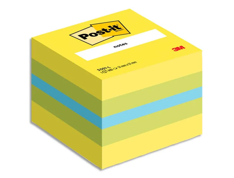 Bloc-notes post-it minis 51x51mm 400f repositionnables coloris rêve