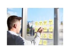 Bloc-notes post-it recharge z-notes 76x76mm 90f super z-notes repositionnables