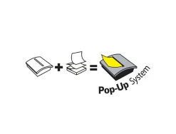 Bloc-notes post-it recharge z-notes 127x76mm 100f super z-notes repositionnables