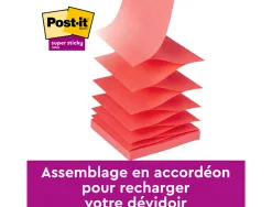 Bloc-notes post-it z super sticky 6 blocs 76x76 coloris cosmic assorites