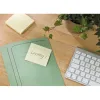 Bloc-notes post-it z-notes papier recyclé 76x76mm 100f/bloc repositionnables coloris jaune boîte 6 blocs