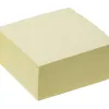 Bloc-notes q-connect cube quick notes 76x76mm 400f repositionnables sans traces coloris jaune
