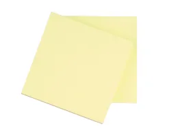 Bloc-notes q-connect quick notes 76x76mm 1 bloc 100f repositionnables coloris jaune