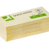 Bloc-notes q-connect quick notes 38x51mm 3 blocs 100f repositionnables coloris jaune