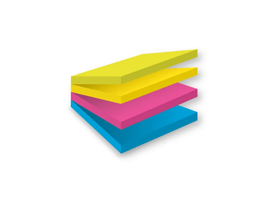 Blocs notes post-it super sticky easy select lignées 4 blocs de 74 feuilles 76 x 76 mm