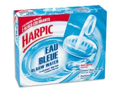Blocs wc harpic colorant bleu anti-tartre boîte 2