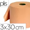 Bobine essuyage 2 plis 300x230mm 800f coloris saumon
