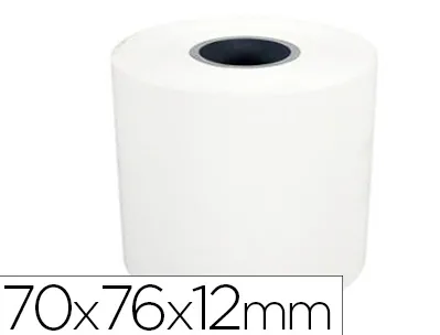 Bobine schades calculatrices caisses enregistreuses diamètre 70mm mandrin 12mm largeur 76mm 1 pli