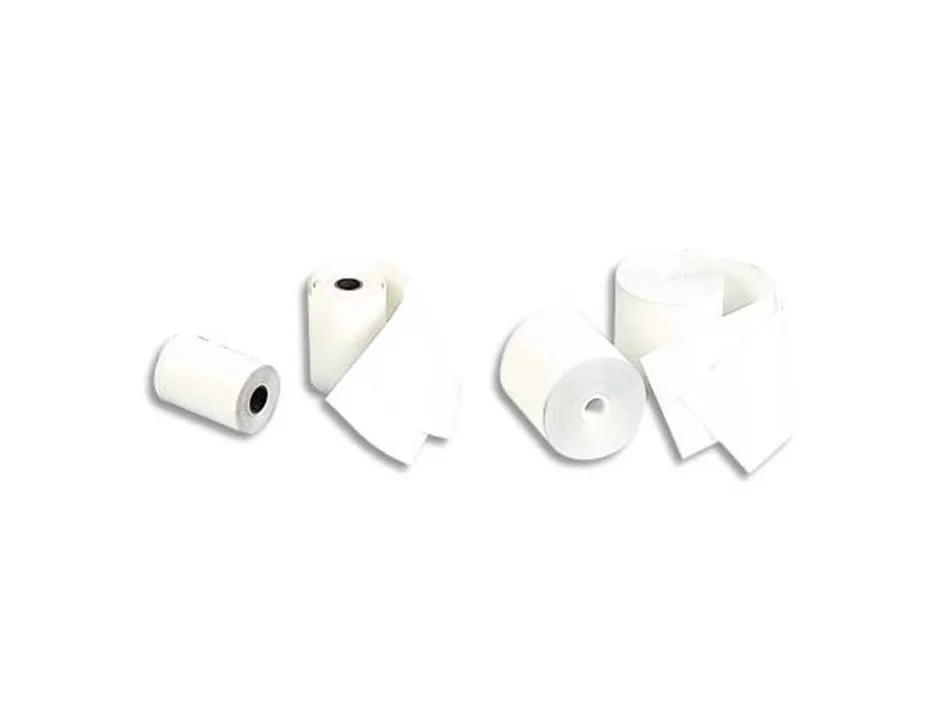Bobine thermique exacompta tickets de caisse 1 pli sans bpa 80x72mmmandrin 12mm métrage 76m lot 10 rouleaux