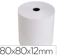 Bobine thermique exacompta sans bisphénol a 80x80mm mandrin 12mm