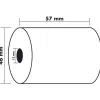 Bobine thermique exacompta tickets carte bancaire 1 pli 57x46mm mandrin 12mm métrage 25m lot 10 rouleaux