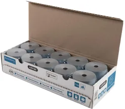 Bobine thermique exacompta exablue 80x80mm long. 76m 52g/m2 impression verso tres longue conservation paquet 10 unites