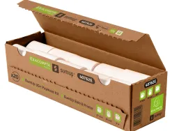 Bobine thermique exacompta tickets carte bancaire 1 pli 57x30mm 9m 55gr sans phenol plastique boite 20 unites