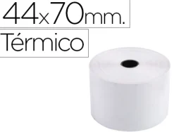 Bobine thermique exacompta tickets de caisse 1 pli sans bpa 44x70mm mandrin 12mm métrage 60m lot 10 rouleaux