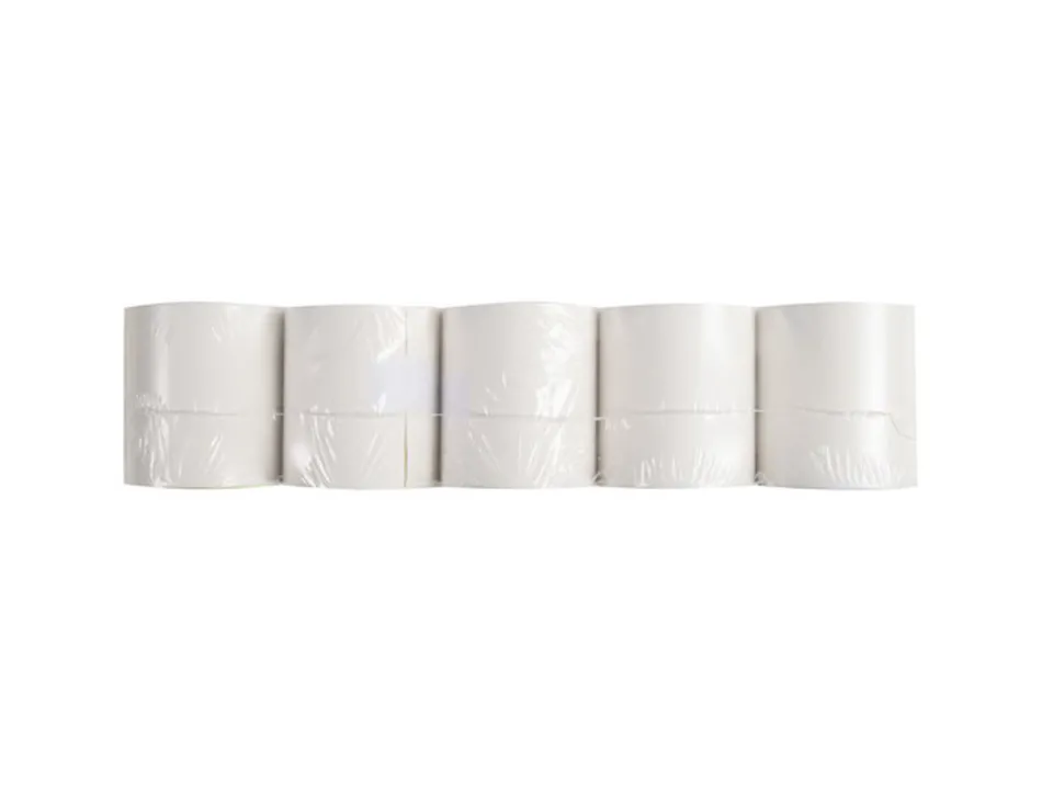 Bobine thermique exacompta tickets de caisse 2 plis chimiqueautocopiant 57g 76x70mm mandrin 12mm 25m lot 10 unites