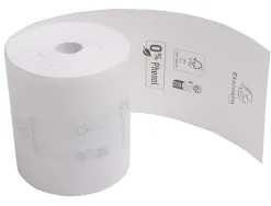 Bobine thermique exacompta tickets caisse 1 pli 80x72mm 76m 48gr sans phenol plastiqueboite de 10