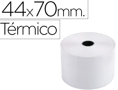 Bobine thermique exacompta caisses enregistreuses 44x70mm mandrin 12mm 1 pli coloris blanc