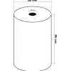 Bobine thermique q-connect 80mm largeur x 60mm diametre 55gr sans bisphenol a