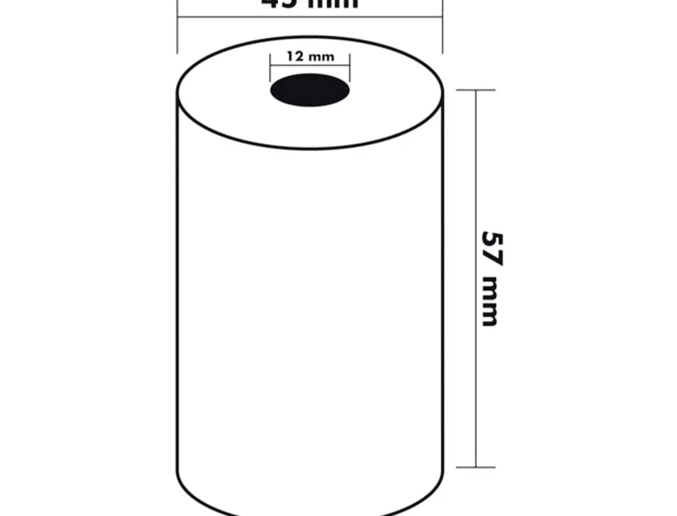 Bobine thermique q-connect 57x45x11mm 58gr sans bisphenol a