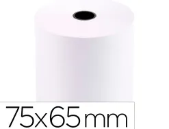 Bobine thermique q-connect 75 mm largeur x 65 mm diametre