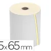 Bobine thermique q-connect 75 mm largeur x 65 mm diametre 2 feuilles