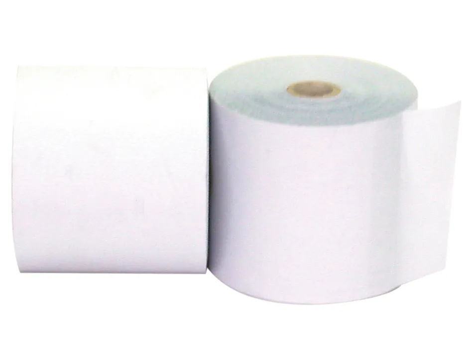 Bobine thermique q-connect 75 mm largeur x 65 mm diametre 2 feuilles