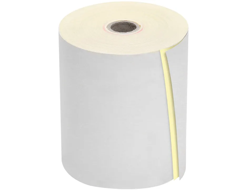 Bobine thermique q-connect 75 mm largeur x 65 mm diametre 2 feuilles