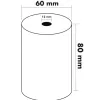 Bobine thermique q-connect 80mm largeur x 60mm diametre 70gr pour tpe sans bisphenol a