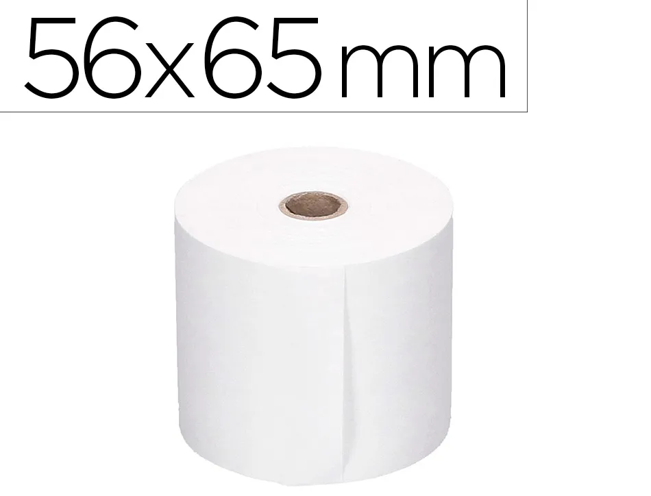 Bobine thermique q-connect 56 mm largeur x 65 mm diametre
