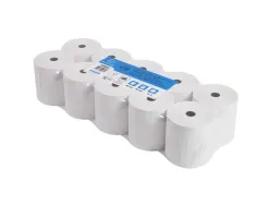 Bobine tpe exacompta papier thermique 80x72mm longueur 76m 48g/m2 mandarin 12mm