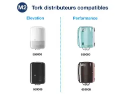 Bobines essuyage tork basic bleues 2 plis dévidage central m2 150 m format 20 x 35 cm lot 6