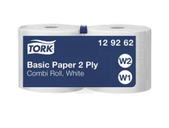 Bobines essuyage tork basic dévidage central 2 plis 1000 formats 350 m lot 2