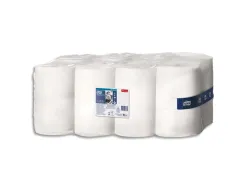 Bobines essuyage tork plus mini dévidage central m1 75 m format 21,5 x 35 cm blanc lot 11