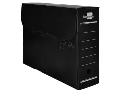 Boite a archives liderpapel polypropylene ondule dos 100mm 360x100x260mm coloris noir