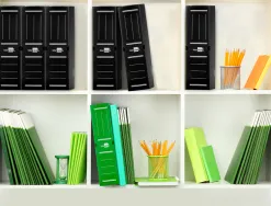 Boite a archives liderpapel polypropylene ondule dos 100mm 360x100x260mm coloris noir