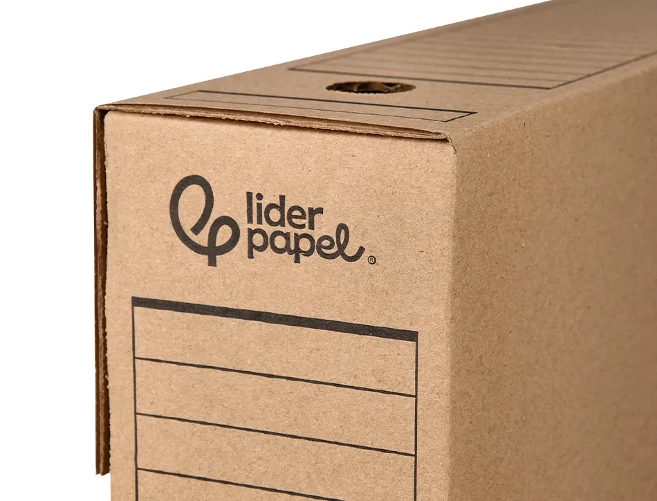 Boite a archives liderpapel carton recycle 325g/m2 dos 100mm kraft 365x100x251mm